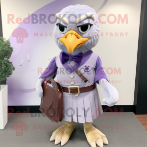Lavendel Falcon maskot...