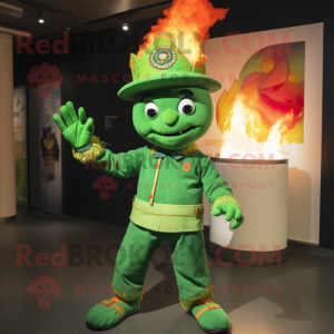 Green Fire Eater mascotte...