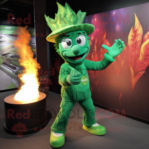 Green Fire Eater mascotte...
