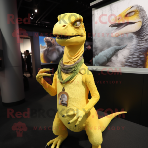 Żółty Velociraptor w...