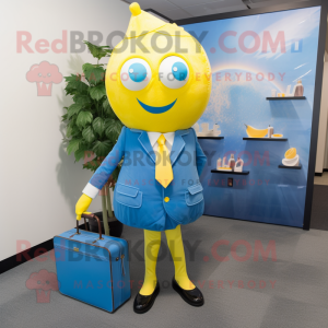 Blue Lemon mascotte kostuum...