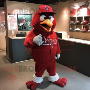 Red Pigeon maskot kostume...