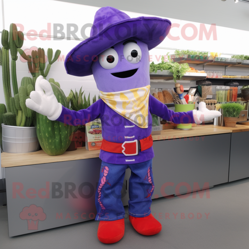 Lavender Fajitas mascot costume character dressed with a Bootcut Jeans and Keychains Lavender Fajitas mascot costume character dressed with a Bootcut Jeans and Keychains