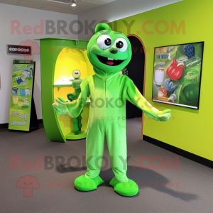 Lime Green Seal maskot...