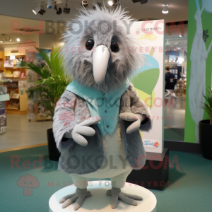 Gray Kiwi mascotte kostuum...
