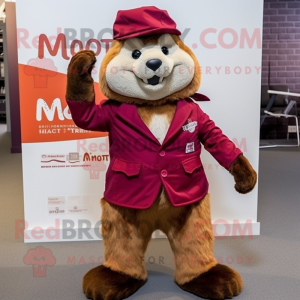 Maroon Marmot mascotte...