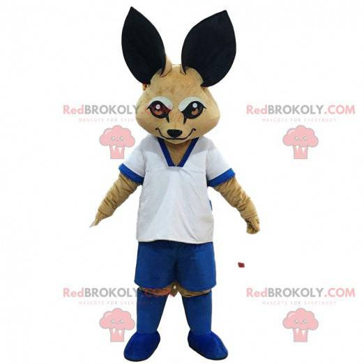 Mascot fennec, sand fox in sportswear - Redbrokoly.com