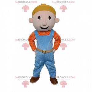 Caposquadra mascotte, costume da operaio con elmetto -