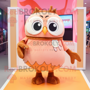 Peach Owl mascotte kostuum...