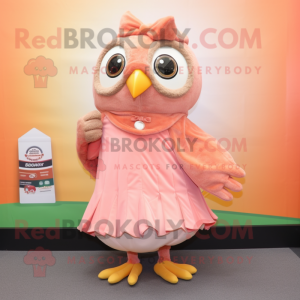 Peach Owl mascotte kostuum...