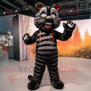 Black Tiger maskot kostym...