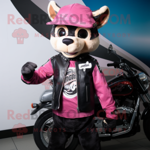 Pink Civet mascotte kostuum...