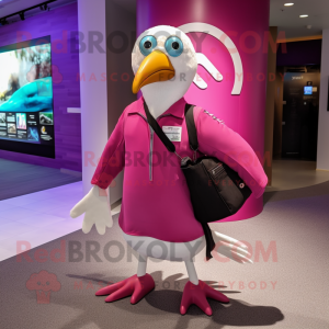 Magenta Seagull mascotte...