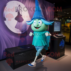 Cyan Witch S Hat mascotte...