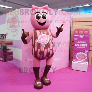 Pink Chocolate Bars maskot...