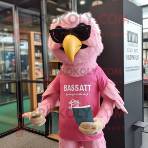 Pink Haast S Eagle maskot...