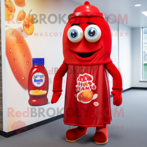  fles ketchup mascotte...