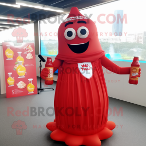  fles ketchup mascotte...