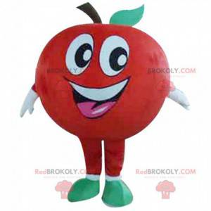 Mascotte de pomme rouge géante, costume de pomme -