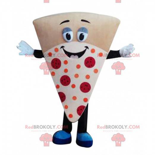 Kæmpe pizzaskive maskot, pizzeria kostume - Redbrokoly.com
