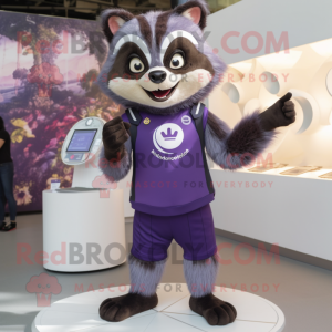Purple Raccoon- maskotdräkt...