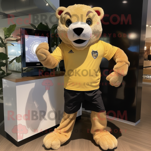 Gold Mountain Lion mascotte...