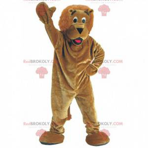 Plush brown lion mascot, feline costume - Redbrokoly.com