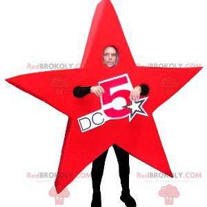 Mascotte d'étoile rouge géante - Redbrokoly.com