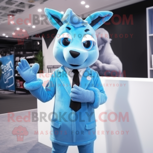 Sky Blue Deer maskot...