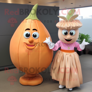 Peach Onion maskot drakt...