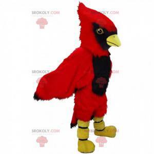 Mascote cardeal vermelho, fantasia de pássaro gigante -