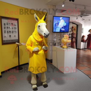 Yellow Donkey mascotte...