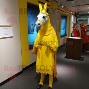 Yellow Donkey mascotte...