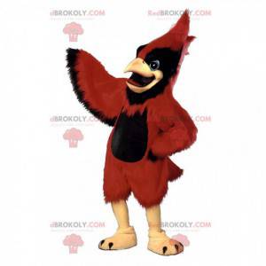 Rød kardinal maskot, gigantisk fugledrakt - Redbrokoly.com