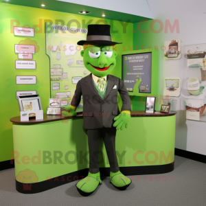 Lime Green Attorney maskot...