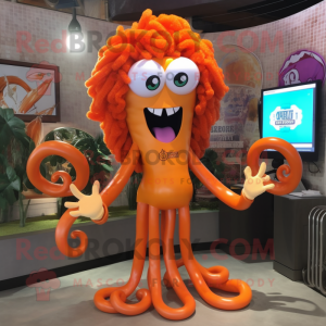 Oranje Medusa mascotte...