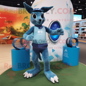 Blue Kangaroo mascotte...