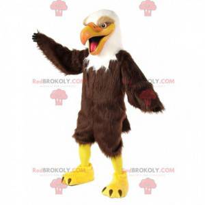 Mascotte di aquila gigante, costume da avvoltoio, grande