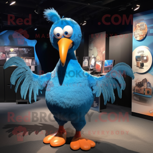 Blue Dodo Bird maskot...