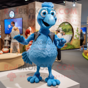 Blue Dodo Bird mascotte...