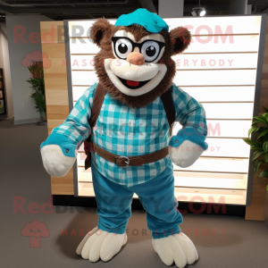 Turquoise Monkey mascotte...