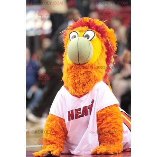 Yellow, red and orange bird mascot - Redbrokoly.com