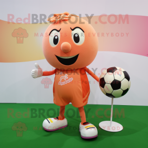 Peach Soccer Ball maskot...