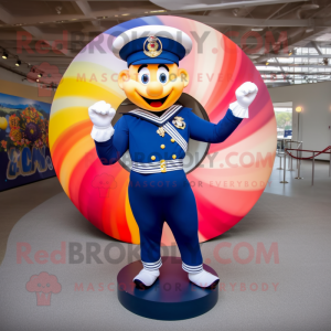 Navy Acrobat maskot kostume...