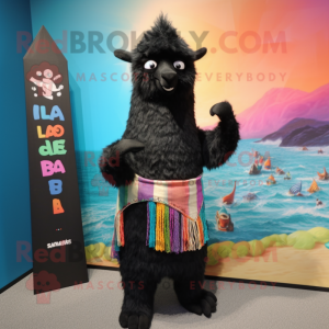 Black Llama mascotte...