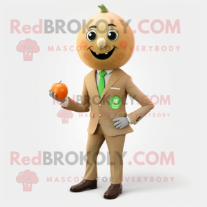 Tan Melon mascotte kostuum...