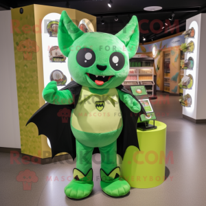 Green Bat mascotte kostuum...