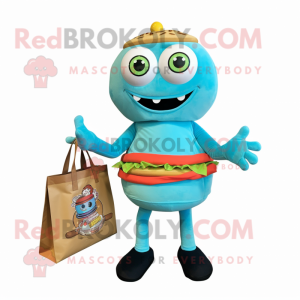 Cyan Burgers mascotte...