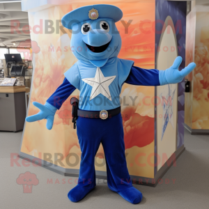 Blue Starfish mascotte...