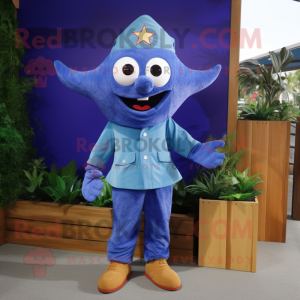 Blue Starfish mascotte...